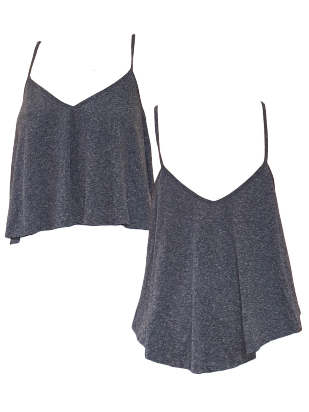 ASOS Heather Slate Blue Spaghetti Strap V-Neck Tank